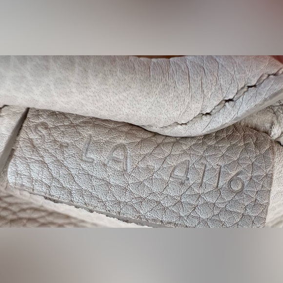 CELINE Tri Fold Small Grained Creamy Calfskin Leather Satchel - Picture 10 of 13